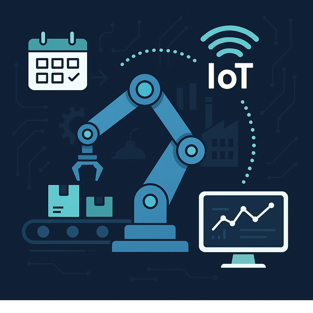 Scheduling & Controlling Production in IoT for Industry 4.0
