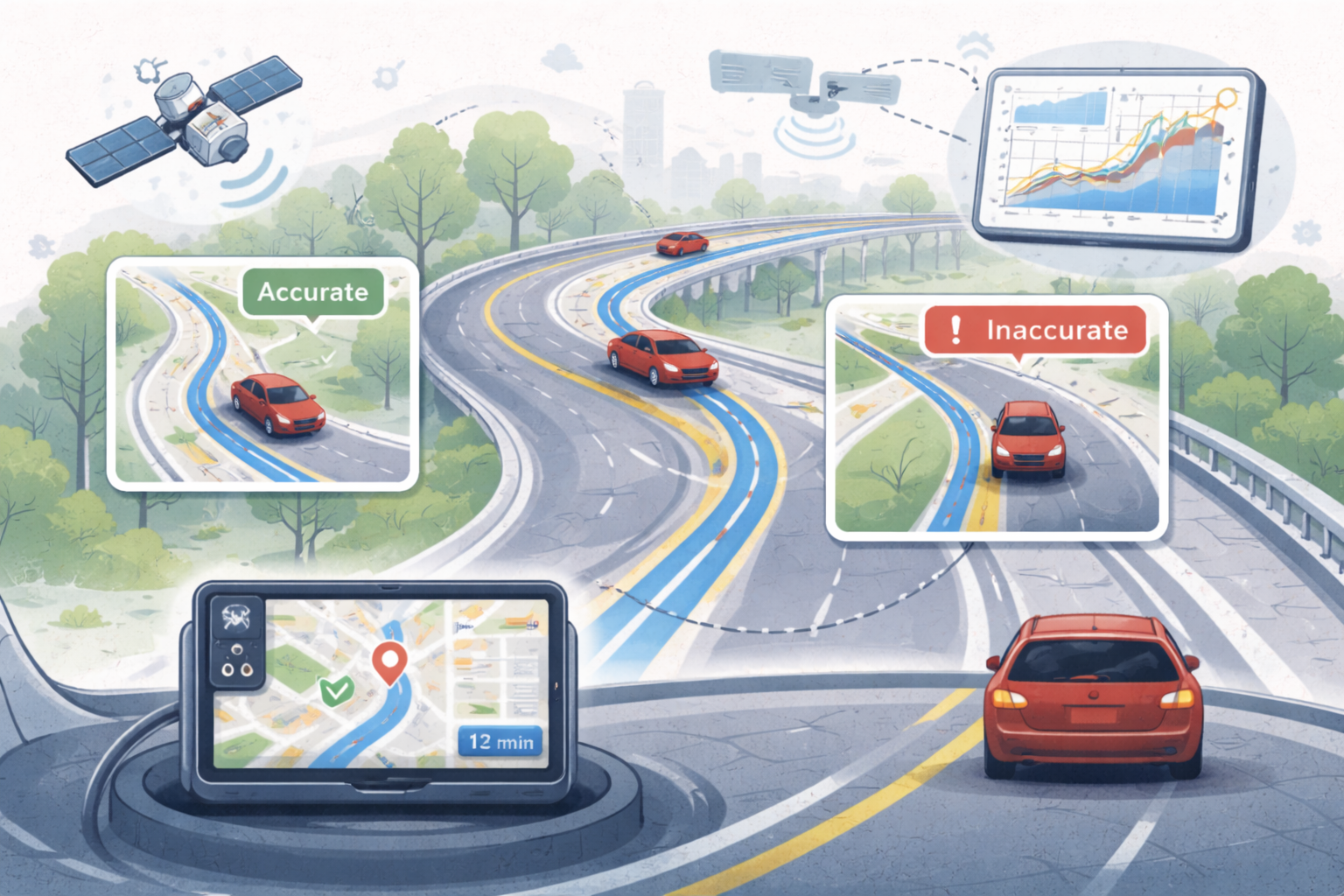 Inscribe the Exigency of Map Matching Performance for Curve Navigation on Road/Highways